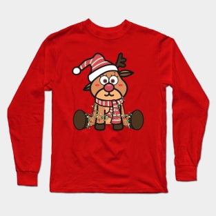 Baby Red Nose Reindeer Xmas Family Costume Long Sleeve T-Shirt